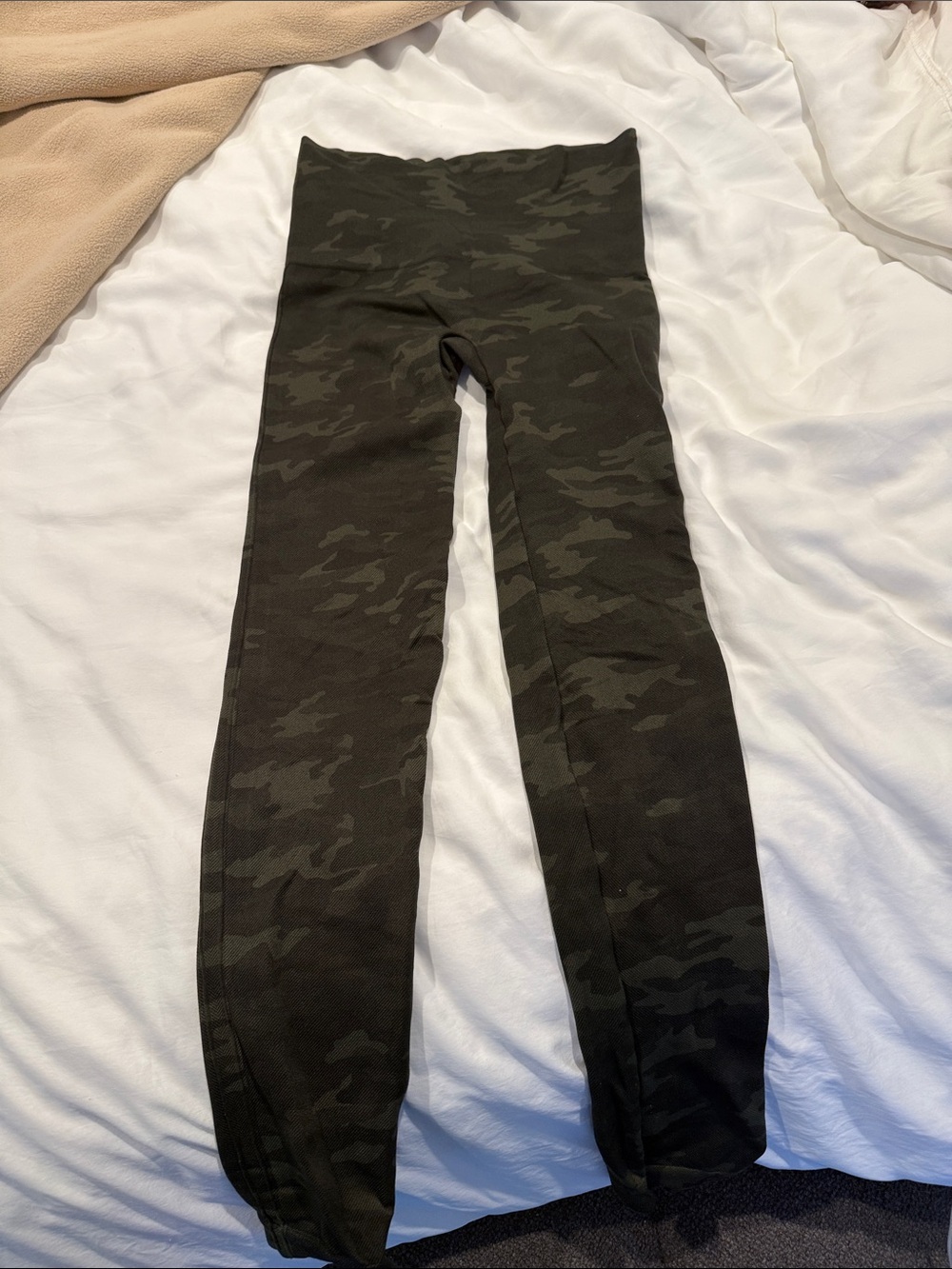 SPANX Black High-Waist Leggings with Branded Interior